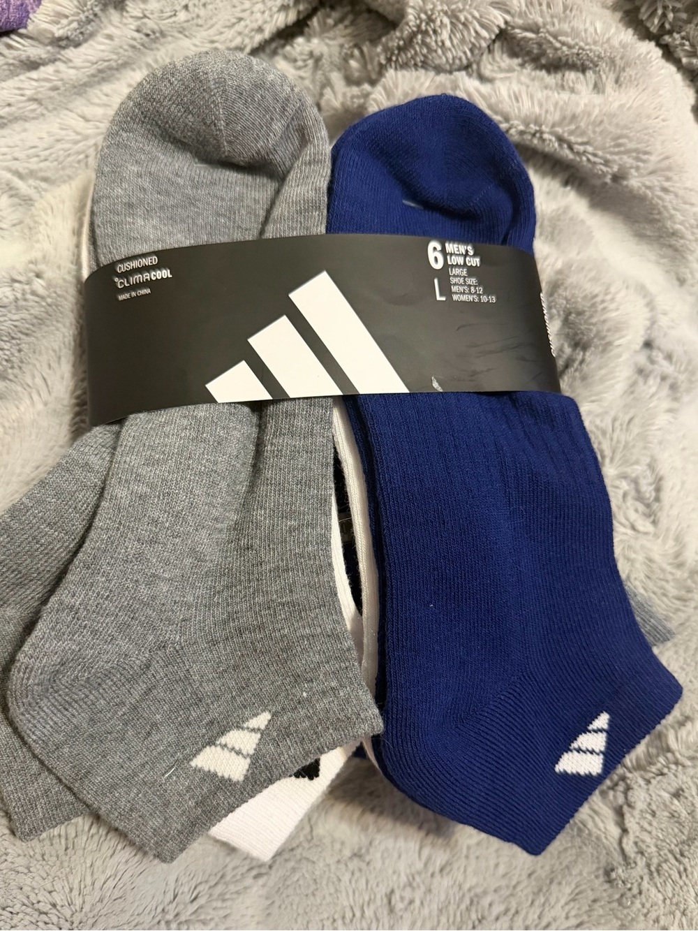 adidas Men’s Low-Cut Athletic Socks - 6 pairs nwt 8-12